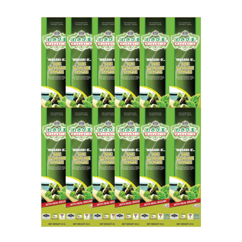 wasabi-o วาซาบิสดบด ขนาด 43 กรัม x 12 ชิ้น