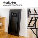 Thumbnail 3 of HomeHuk โต๊ะอเนกประสงค์ โต๊ะพับได้ ท็อปไม้ 100 x 60 ซม. สีดำ