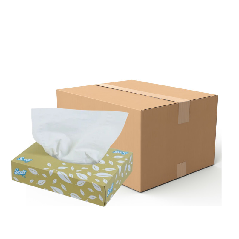 SCOTT Facial Tissue 13.7 x 21.1 cm 60 Sheets x 48