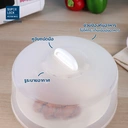 Thumbnail 3 of ซุปเปอร์ ล็อค ฝาครอบอุ่นอาหารในไมโครเวฟ รุ่น 5304 ขนาด 23.3 x 11.7 ซม. สีขาว