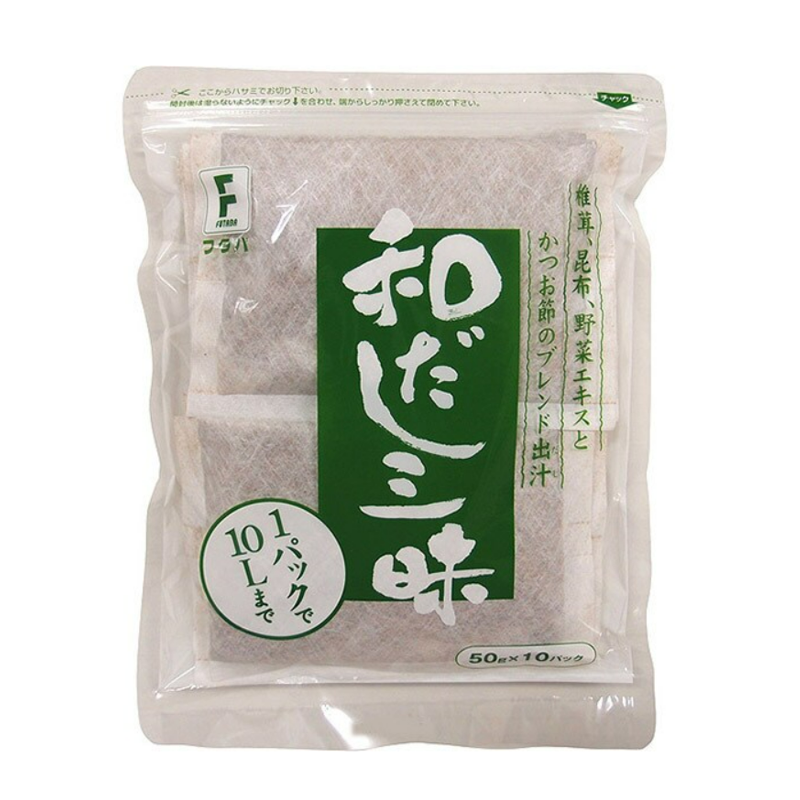 FUTABA Wadashi Zanmai Japanese Dashi Made with Shiitake Mushroom, Kelp, Bonito Flake and Dried