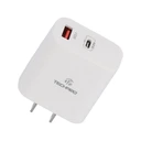Thumbnail 2 of TECHPRO Wall USB Charger 1 USB-A / 1 USB-C + USB-C to Lightning Cable 1M. TP-WC01