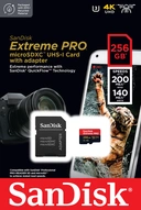 Thumbnail 4 of แซนดิสก์ เมมโมรี่การ์ด Extreme Pro microSDXC V30 U3 C10 A2 20 with SD adaptor รุ่น SDSQXCD-256G-GN6MA ความจุ 256GB