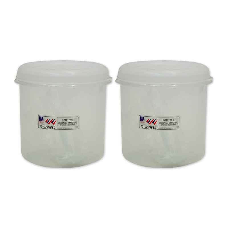 PIONEER Plastic Round Bottle With Spoon 3.35 l x 2 Makro PRO