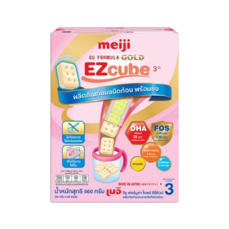 MEIJI เมจิ จียู ฟอร์มูล่า โกลด์ อีซี่คิวบ์ 3 560g(28g×20 ซอง)