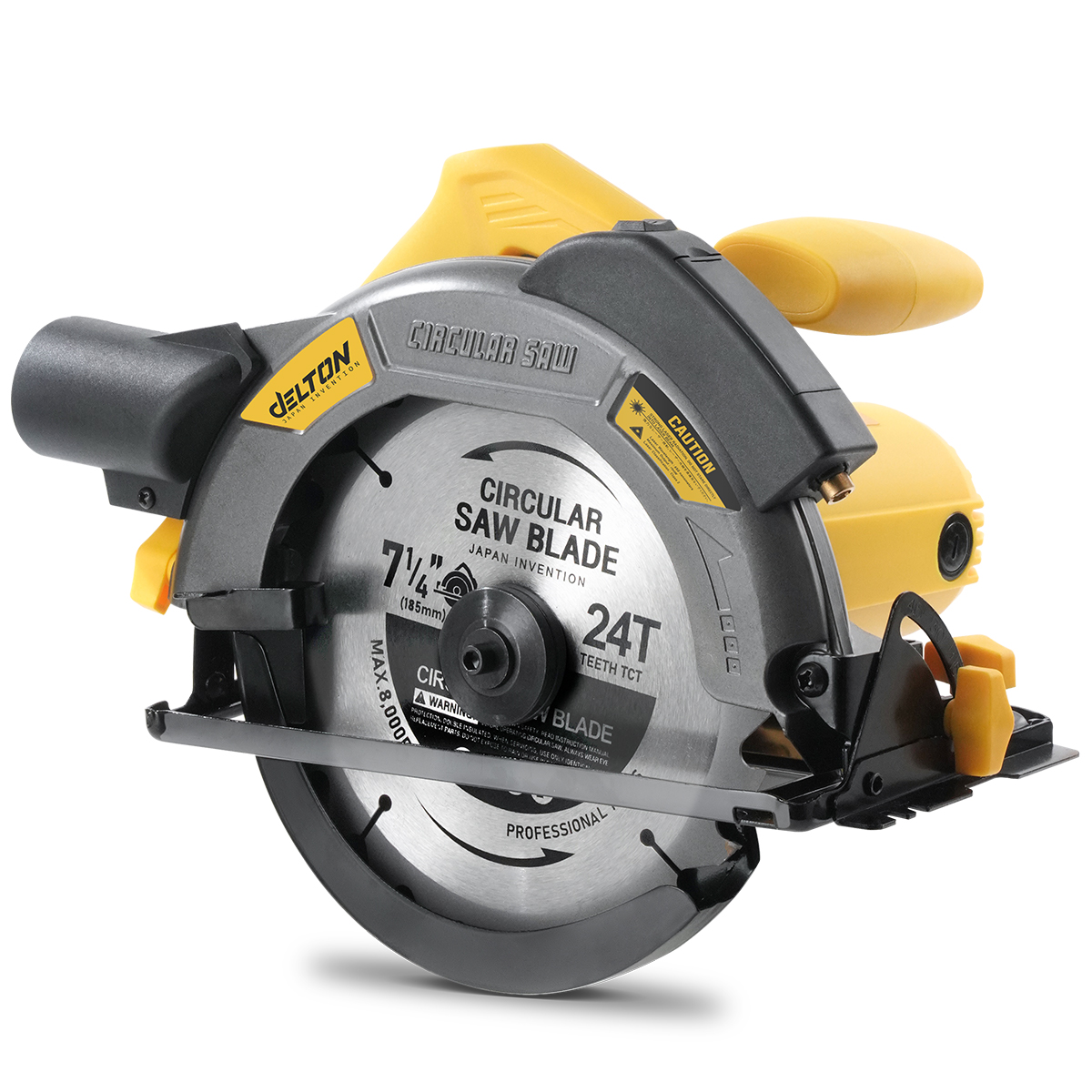 DELTON เลื่อยวงเดือน 7 นิ้ว 1,650W รุ่นท๊อป DT-583-PRO มีเลเซอร์นําตัดในตัว ข้อต่อดูดฝุ่น ฟรี!! ใบเลื่อยวงเดือน 24 ฟัน