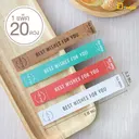 Thumbnail 2 of Depack ST003(BEST WISHES)-G(สีเขียว) สติ๊กเกอร์สี่เหลี่ยมผืนผ้าพิมพ์ลาย (1 แพ็ค/ 20 ดวง)