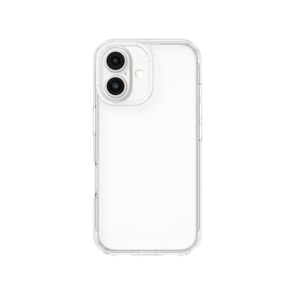 AMAZINGthing Casing for iPhone 16 Minimal Drop proof Transparent