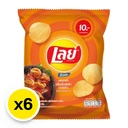 Thumbnail 2 of เลย์ ร็อค มันฝรั่งแท้ทอดกรอบ รสบาร์บีคิว 25 ก. x 6