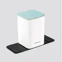 Thumbnail 1 of ZRO ถังขยะพลาสติก แบบกดฝา 3 ลิตร พร้อมแผ่นยางกันลื่น สีขาว