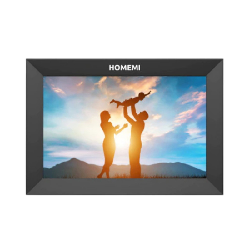 Homemi 10.1-Inch Digital Photo Frame with Frameo App กรอบรูปดิจิตอลขนาด 10.1 นิ้ว เชื่อมต่อแอพ Frameo ได้ HM0114 (Black)