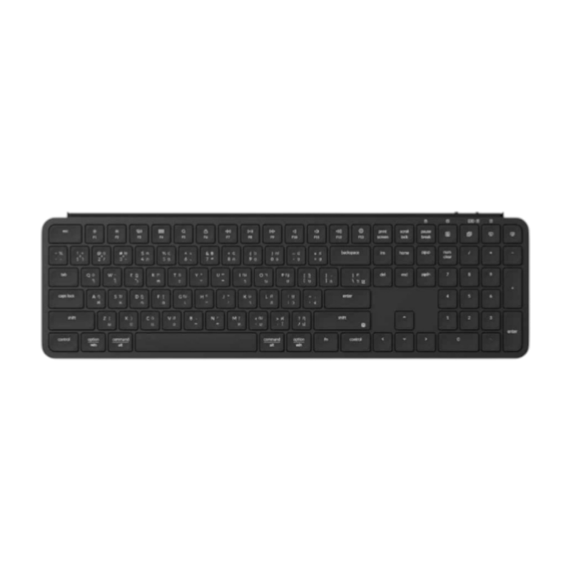 WIRELESS KEYBOARD (คีย์บอร์ดไร้สาย) KEYCHRON B6 PRO (DEEP BLACK) (SCISSOR SWITCH NON-BACKLIT EN/TH) (B6P-K9-TH)