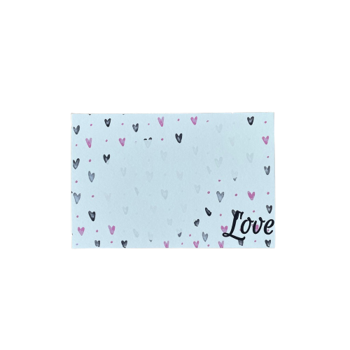 Ideakraft ป้ายกระดาษ การ์ด วาเลนไทน์ กระดาษอาร์ทการ์ด 350 แกรม ลาย4, Love pink (จำนวน 10 ชิ้น)