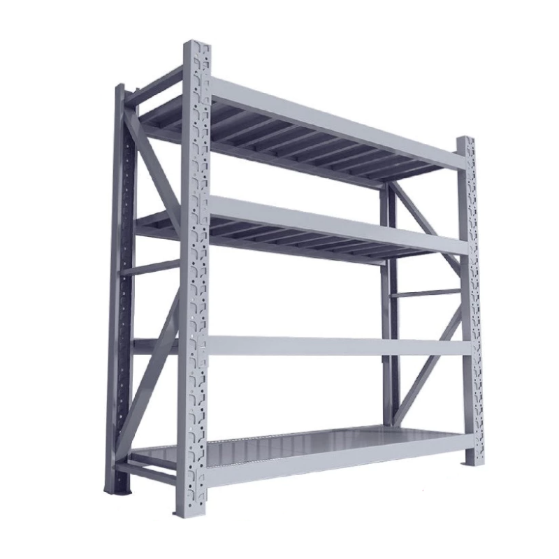 Elife Warehouse shelf โรงงานขายตรง ชั้นวางของ ขนาดใหญ่ 2เมตร วัสดุทําจากเหล็กหนา แข็งแรง ออกใบกํากับได้ (350 KG/ชั้น เทา)