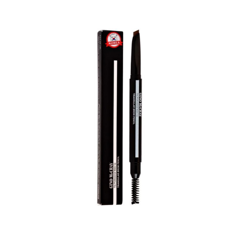 BEAUTY BUFFET BROW PENCIL GINO McCRAY THE PROFESSIONAL MAKEUP TRIANGULAR No.04 DEEP BROWN 0.2 g.
