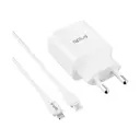 Thumbnail 3 of QPLUS Wall USB Charger 1 USB-C 20W + USB-C to Lightning Cable 1 m White