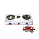 Thumbnail 1 of Gmax เตาแก๊สสแตนเลส3หัว (1หัวอินฟาเรด/1หัวเหล็กทอง+1หัวฟู่เล็ก) รุ่น GL-303A (รับประกัน1ปี)