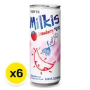 Thumbnail 2 of LOTTE Milkis Soda Beverage Strawberry 250 ml x 6
