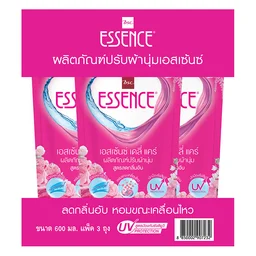 Thumbnail 1 of เอสเซ้นซ์ น้ำยาปรับผ้านุ่ม สูตรมาตรฐาน กลิ่นฟลอรัล สีชมพู 600 มล. x 3
