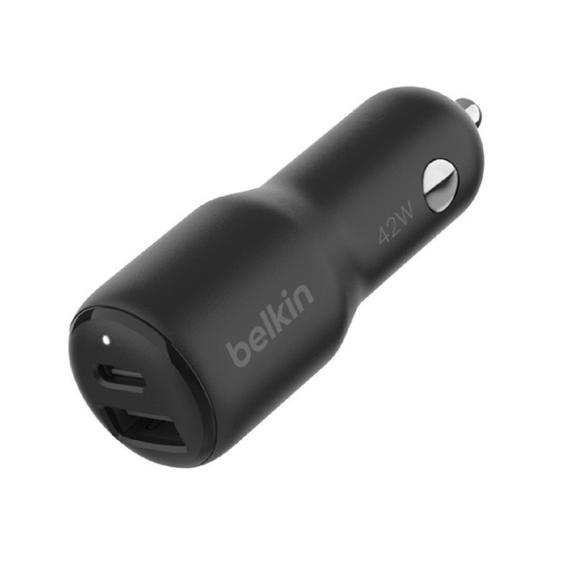 Belkin หัวชาร์จในรถยนต์ Dual Car Charger พร้อม PPS แบบ 2 พอร์ต (USB Type-C และ USB-A)