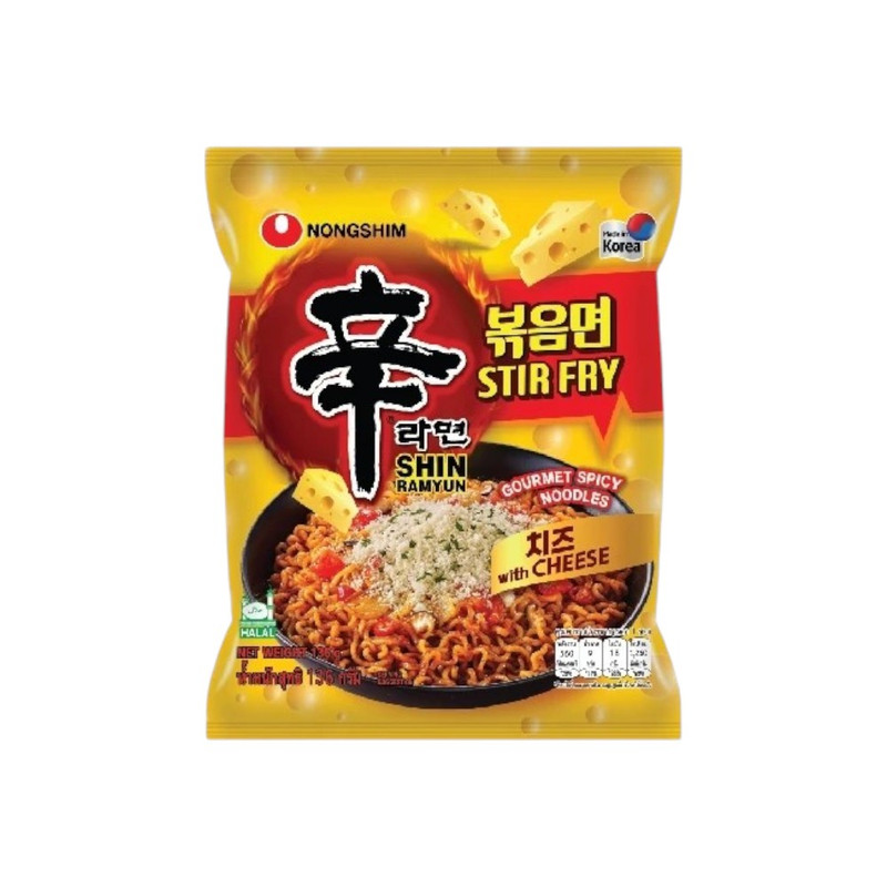 [ซองเดียว] Nongshim ramyun Stir Fry Cheese บะหมี่กึ่งสําเร็จรูป นงชิมสเทอร์ไฟร์ชีส