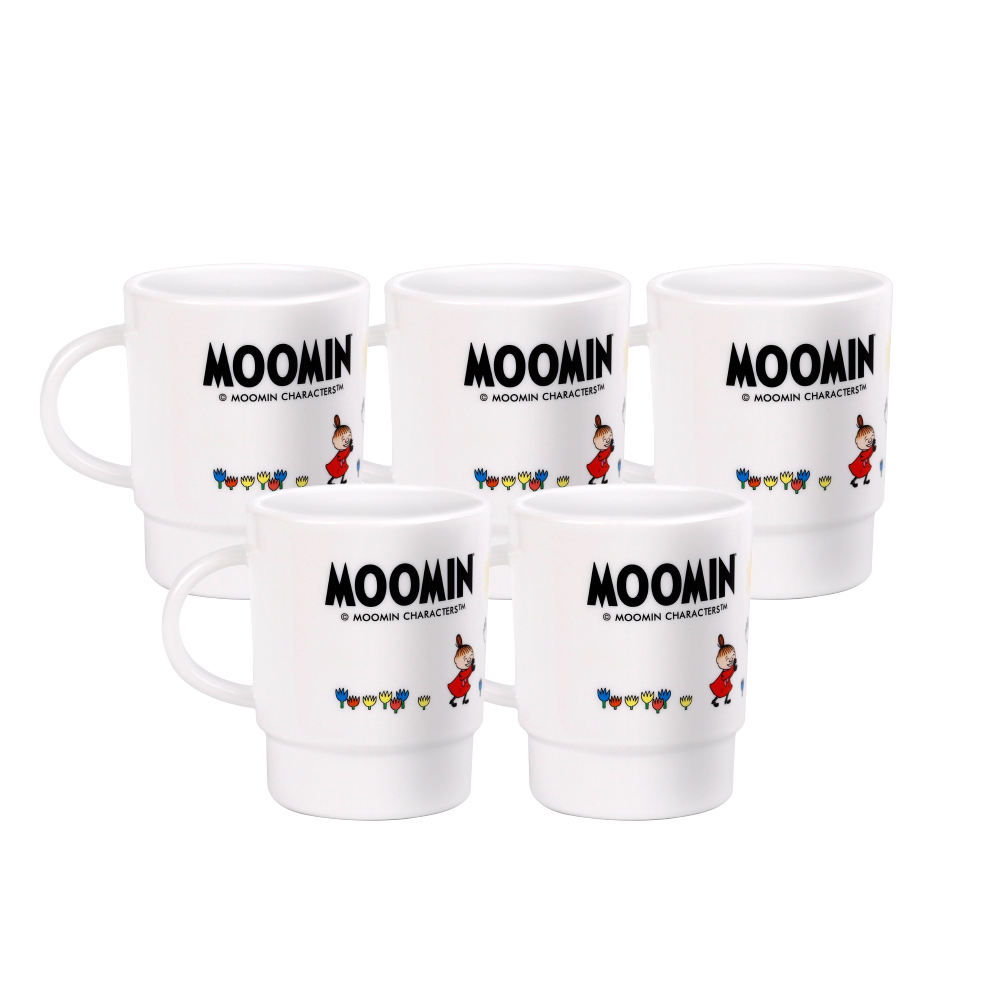Super Lock Moomin Licensed BPA Free Tumbler 500ml 5202-MU White Pack 5