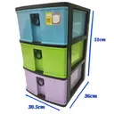 Thumbnail 1 of ดีเอ็มที ลิ้นชักพลาสติก 3 ชั้น คละสี