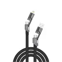 Thumbnail 2 of ยูโวล สายชาร์จ UVOLT 4-in-1 สายชาร์จและซิงค์ข้อมูลแบบอเนกประสงค์ 60 วัตต์ 1.5 ม. สีดำ