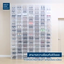 Thumbnail 4 of ซุปเปอร์ ล็อค กล่องรองเท้า พลาสติกแข็ง เปิดฝาหน้า ใส่รองเท้าได้ทุกขนาด รุ่น SUPER BOX 5660 สีเทา x 6