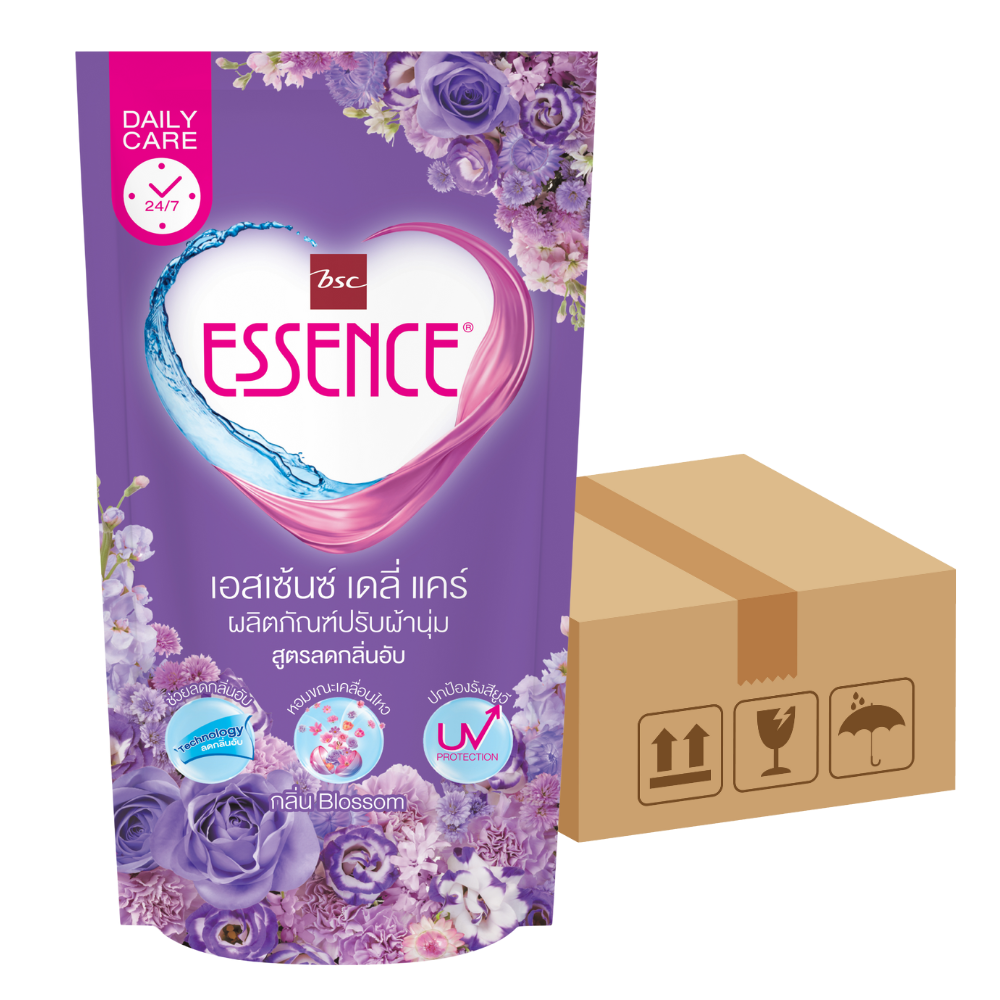 ESSENCE Fabric Softener UV Protection Whole Carton Purple 600 ml x 24