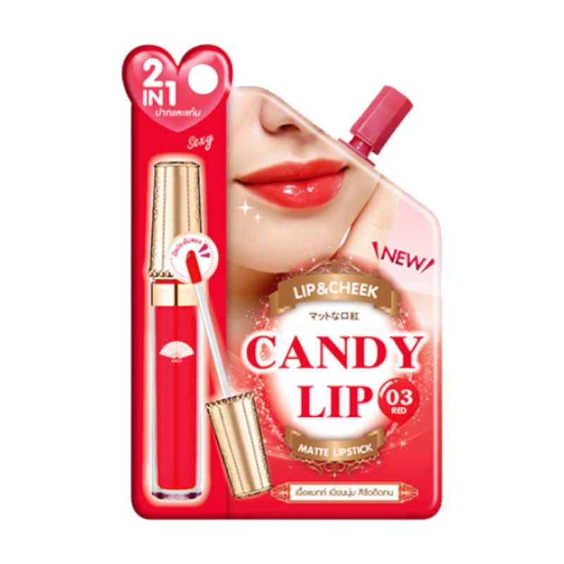 MEIJI CANDY LIP & CHEEK RED 03 2 G.