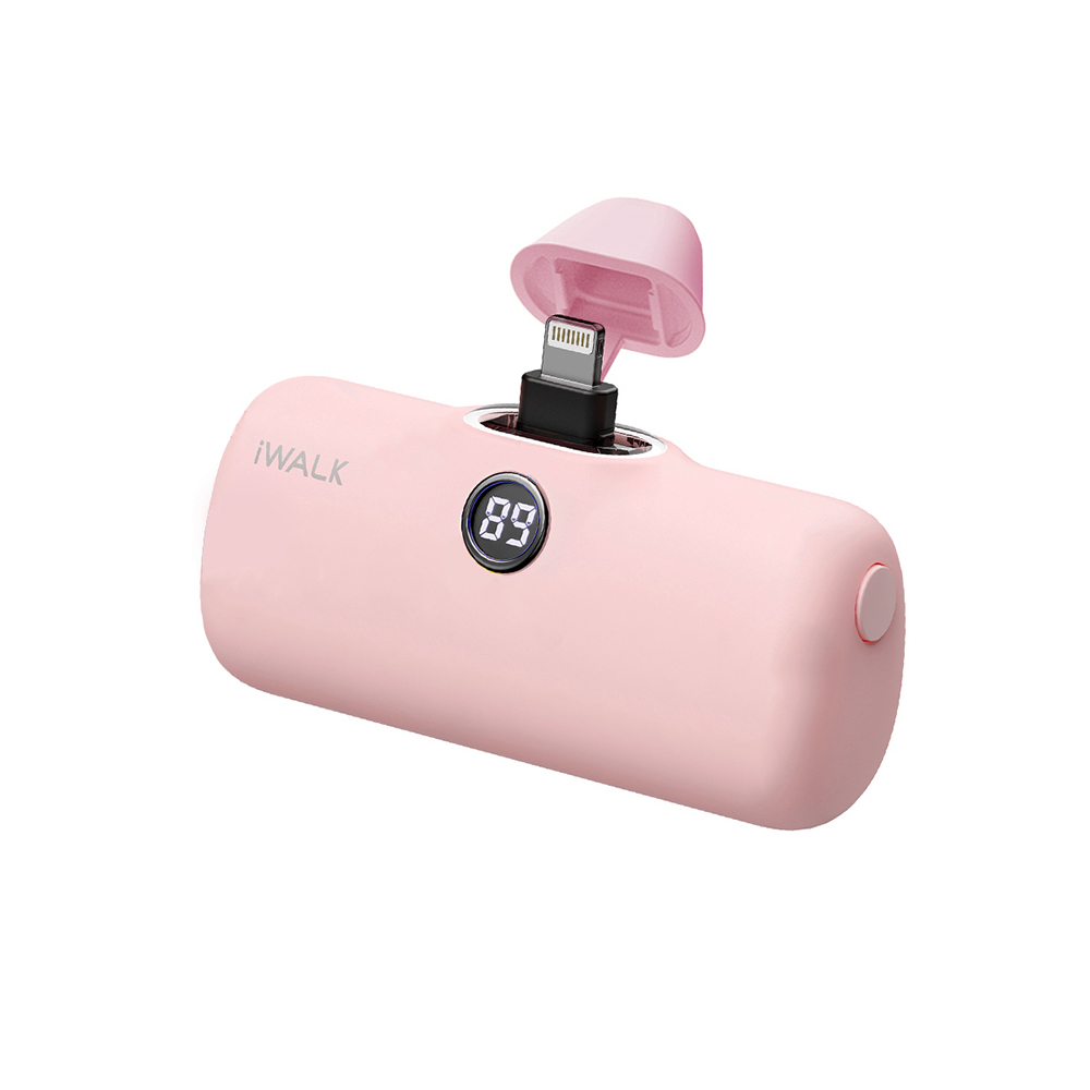 iWALK LinkPod Pro5000PL แบตสํารองไร้สายFastCharge ใช้กับiPhoneทุกรุ่น (ยกเว้น *iPhone16,15*) Pink