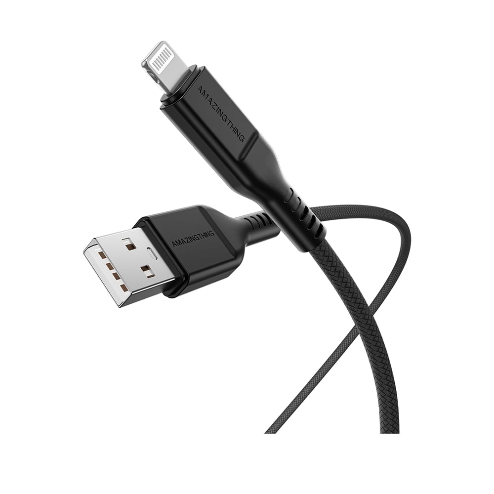 AMAZINGTHING USB-A to Lightning Cable Thunder Pro 1.1M Black