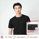 Thumbnail 2 of GQ Liquid-Repellent T-shirt เสื้อยืดสะท้อนน้ำคอกลม สีดำ ไซส์ L