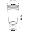 Thumbnail 3 of Panda Outlet แก้วถัง 22 oz. + ฝาเรียบ + หู สีน้ำเงิน,ไม่เจาะรู (แพ็ค 20 ชิ้น)