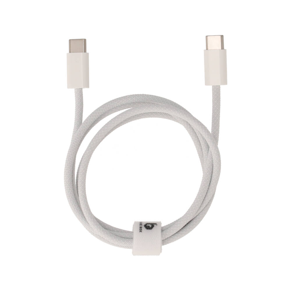 BLUE BOX USB-C to USB-C 60W 1 m Knitting White