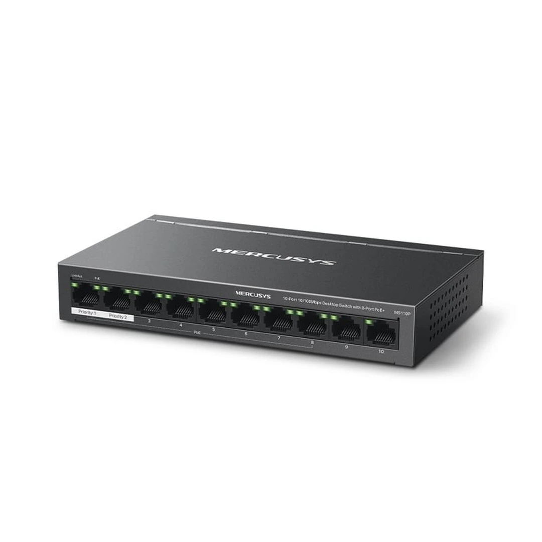 MERCUSYS Switching Hub 10 Port (MS110P) (7,8-Port PoE) -A0156179 ...