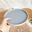 Thumbnail 1 of จานขนมเค้ก จานครัวซองต์ ขนาด 20 ซม. Cornflower plate