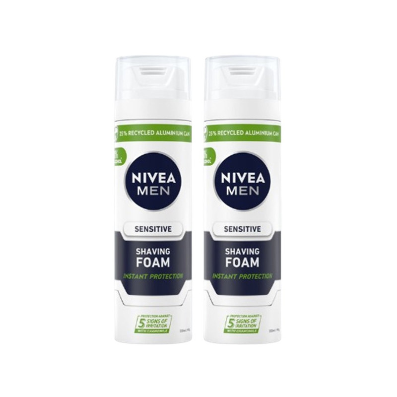 นีเวีย เมน เซนซิทีฟ สกิน เชฟวิ่ง โฟม 200 มล. 2 ชิ้น
