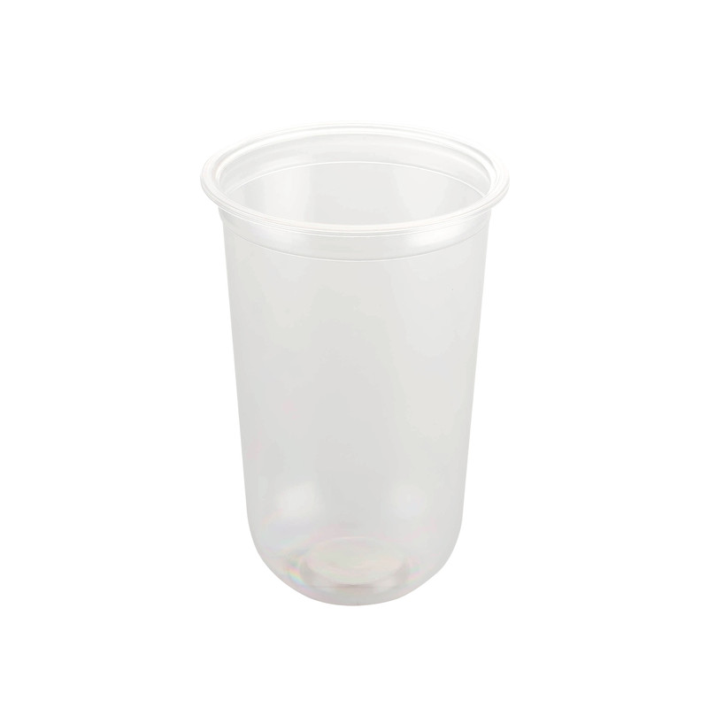 [N22U] Plastic Bubble Tea Cup 16 oz 95 mm Capsule Shape (50 pcs/pack)