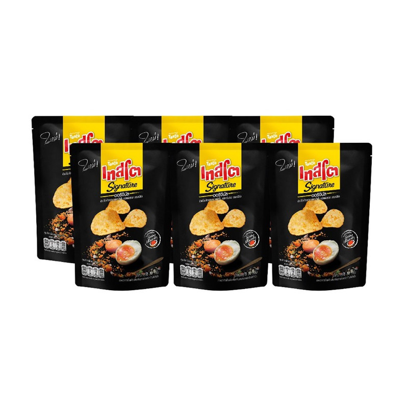 เทสโต มันฝรั่งแผ่นทอดกรอบซิกเนเจอร์ แผ่นเรียบ รสไข่เค็มออริจินอล 50 ก. x 6