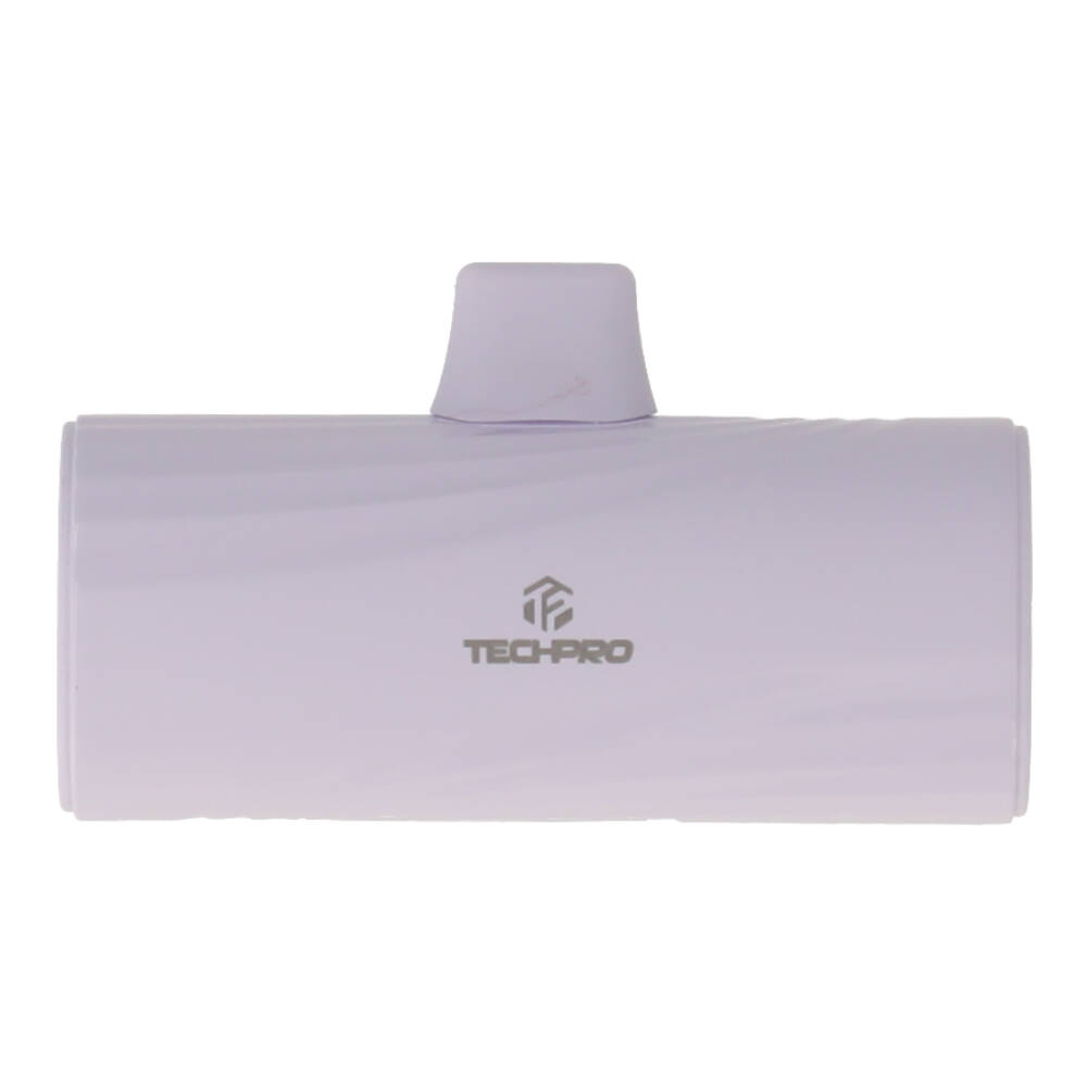 TECHPRO Power Bank Lightning PD 5000 mAh Model TP-PB5L Purple
