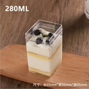 Thumbnail 1 of Mawincentershop กล่องมูสเค้ก รุ่น JGN003 กล่องพลาสติกเค้ก กล่องเค้กมูส พุดดิ้ง คุกกี้ 100 ชิ้น (ยกลัง)