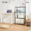 Thumbnail 3 of MZG ชั้นวางของปรับระดับ 4 ชั้น ขนาด 35x90x120 ซม. สีดำ Hammer Tone