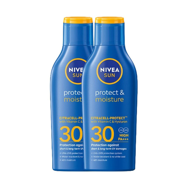 NIVEA Sun Protect & Moisture SPF30 UVA/UVB Body Lotion 125 ml x 2