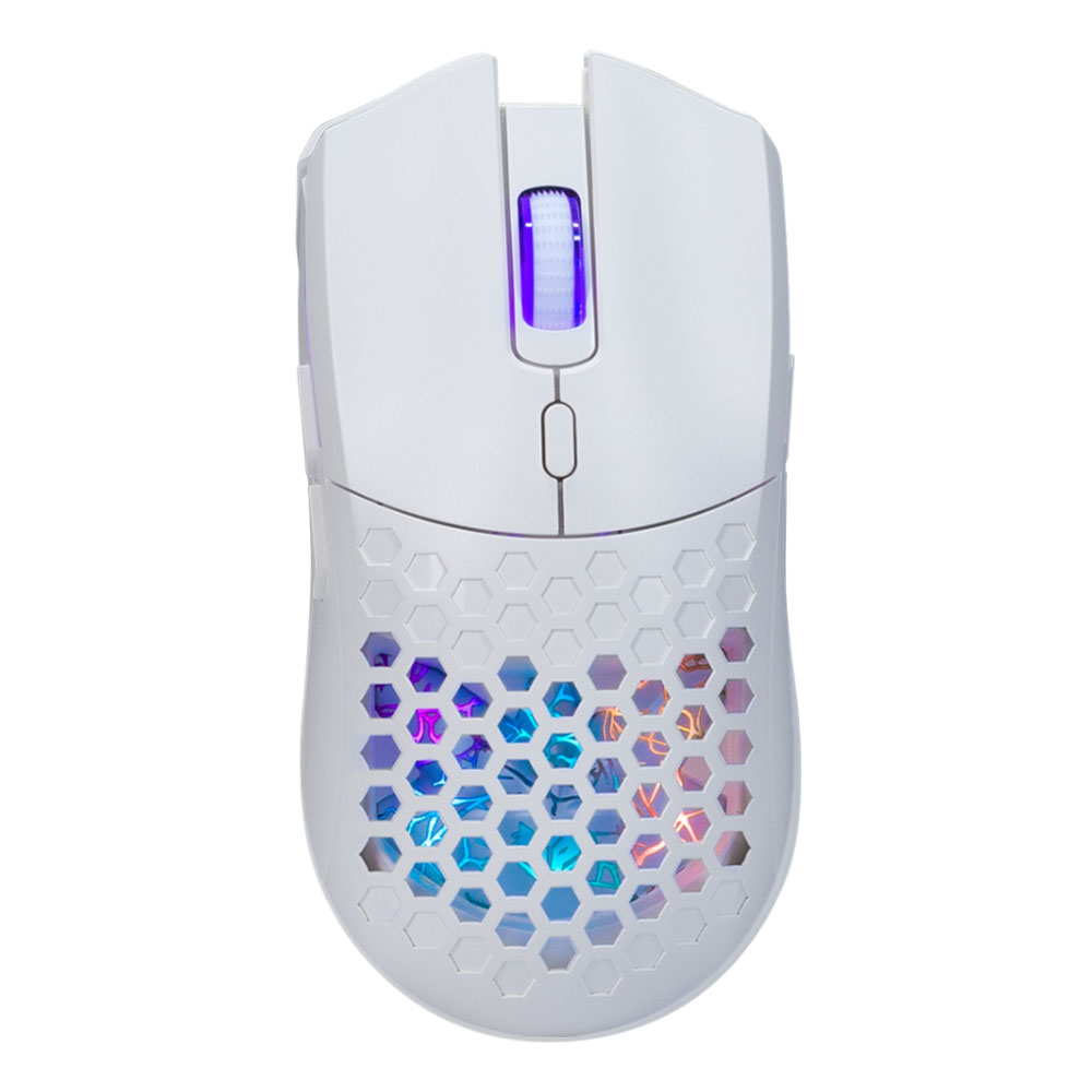 NUBWO WIRELESS MOUSE (เมาส์ไร้สาย) NM-103W - DUAL MODE GAMING WHITE