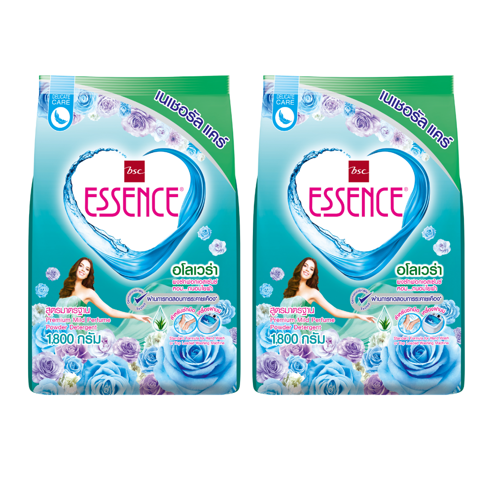 ESSENCE Powder Laundry Detergent Aloe Vera Formula 1800 g x 2