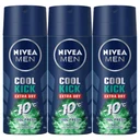 Thumbnail 1 of NIVEA Men Extra Dry Cool Fresh Spray Deodorant 50 ml x 3