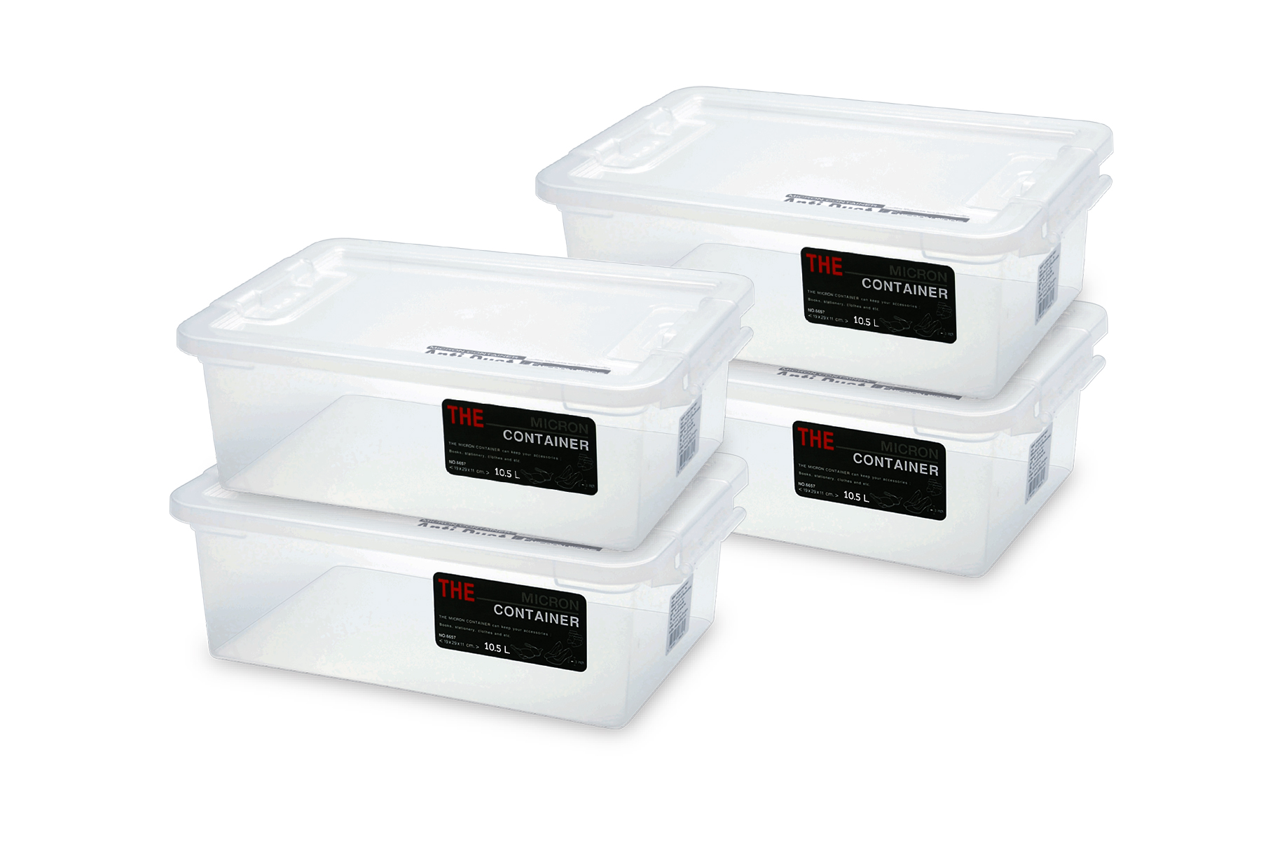 Super Lock Multi-Purpose Storage Box 10.5L 6658 Pack 4