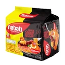 Thumbnail 3 of NABATI Instant Ramen Spicy Cheese Fire Level 3 Flavor 67 g x 4